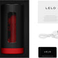 LELO F1S V3 XL Pleasure Console AI App Enabled Silicone Pulsing & Vibrating Penis Masturbator - Red