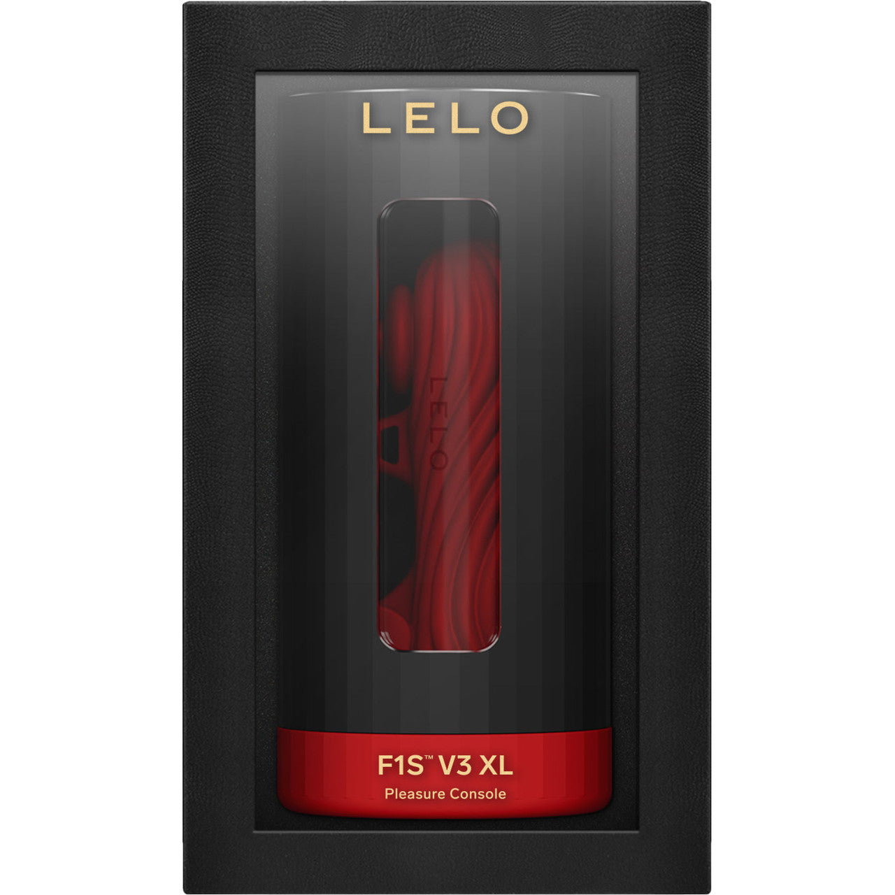 LELO F1S V3 XL Pleasure Console AI App Enabled Silicone Pulsing & Vibrating Penis Masturbator - Red