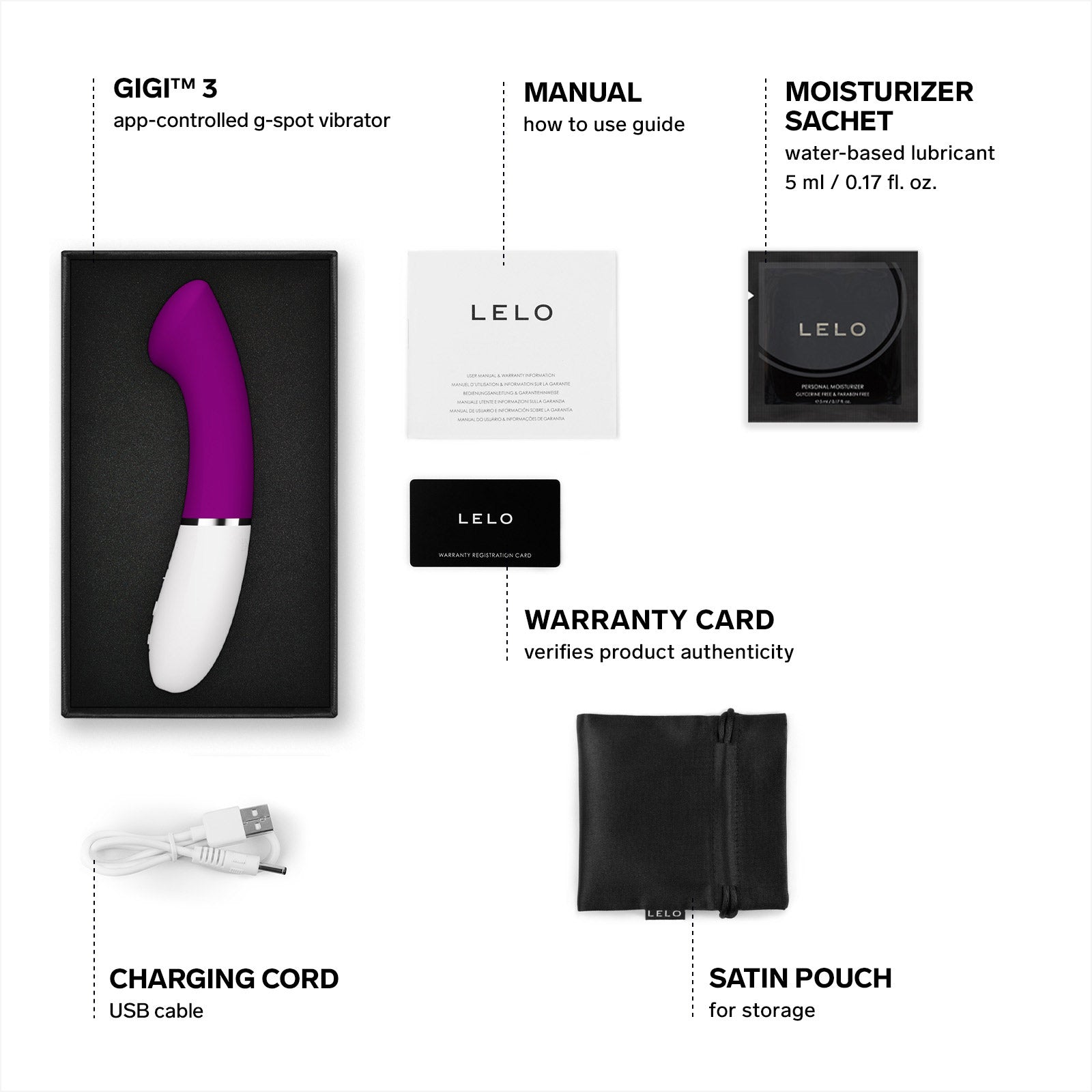 LELO GIGI™ 3 App-Controlled Waterproof Silicone G-Spot Vibrator - Deep Rose