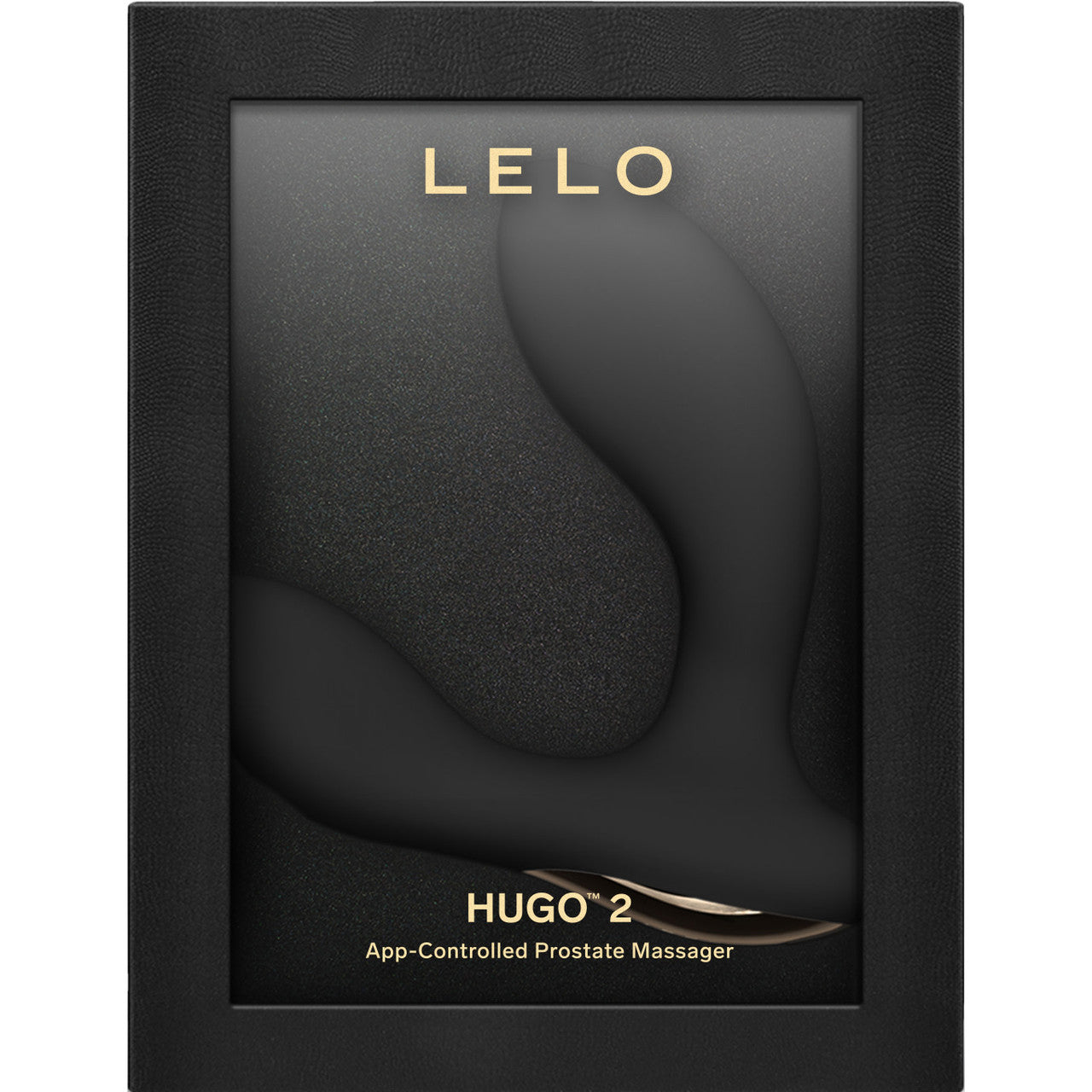 LELO HUGO 2 Rechargeable Waterproof Silicone App Controlled Prostate Massager - Black