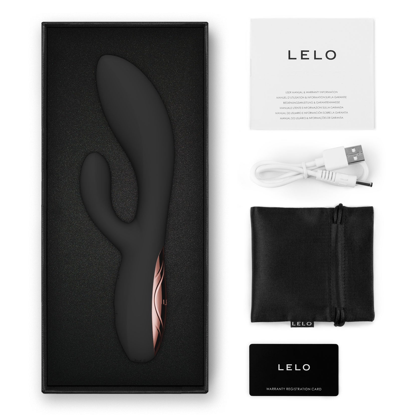 LELO INA™ Thrust Dual-Action Thrusting Vibrating Massager - Black