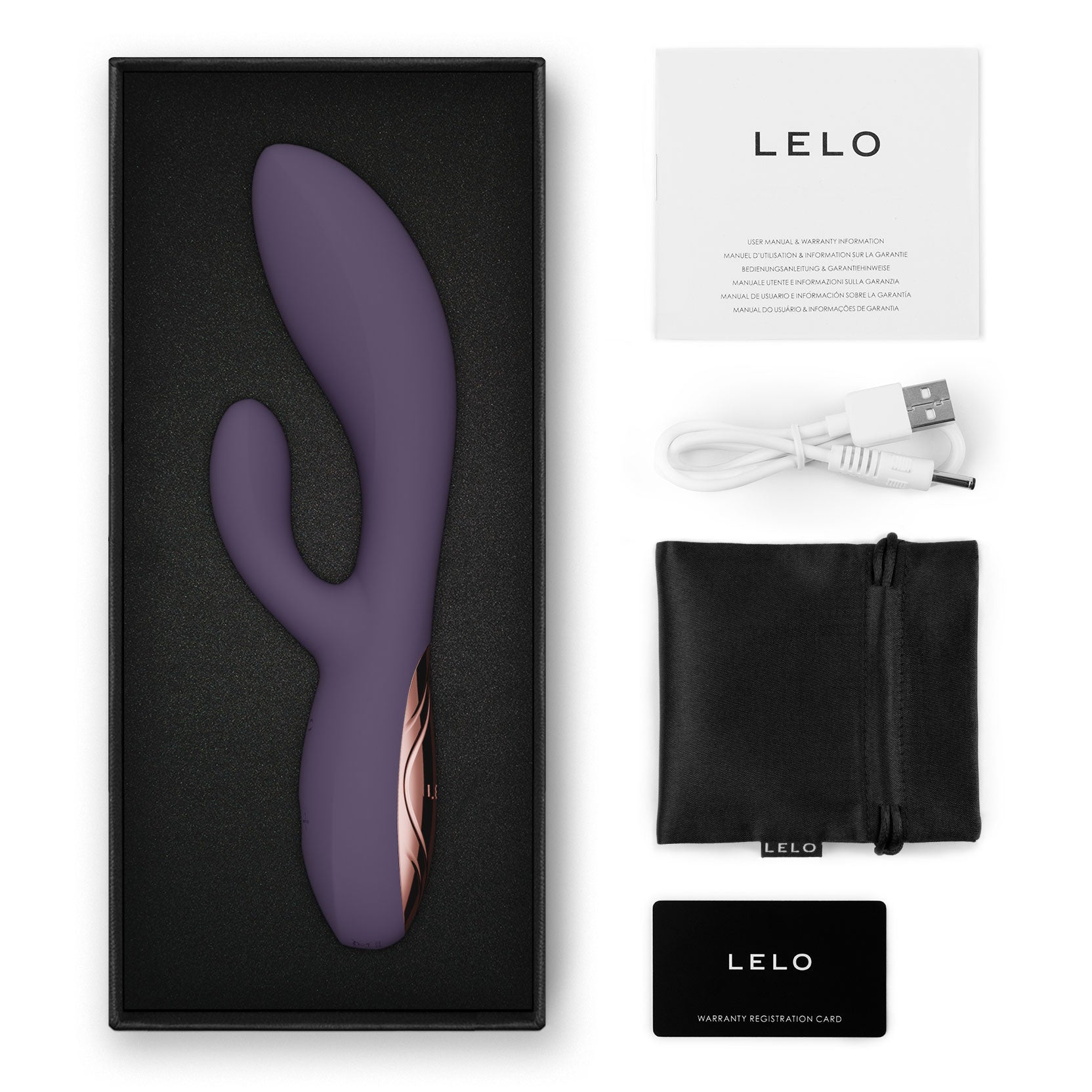 LELO INA™ Thrust Dual-Action Thrusting Vibrating Massager - Purple Twilight