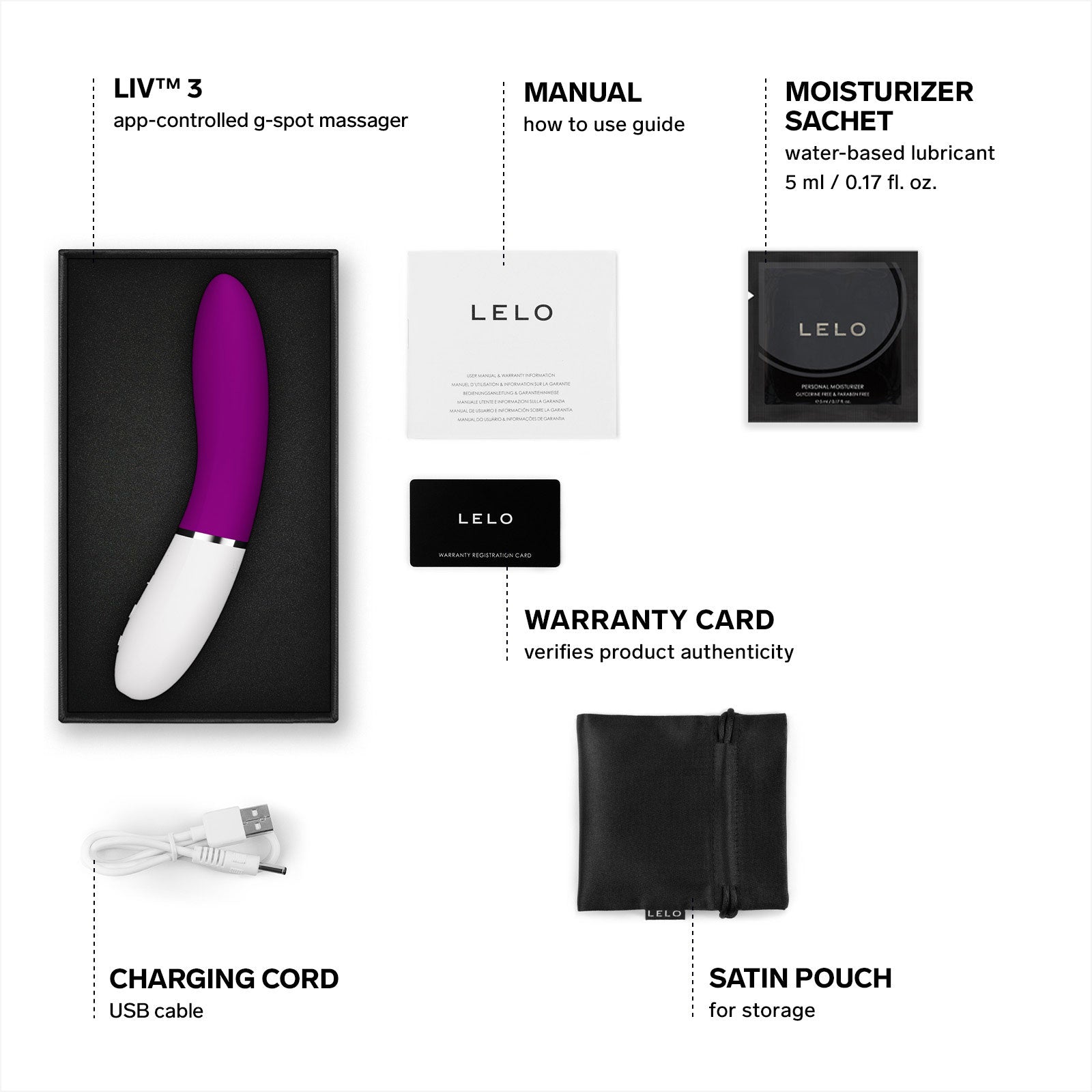 LELO LIV™ 3 App-Controlled Silicone G-Spot Vibrator - Deep Rose