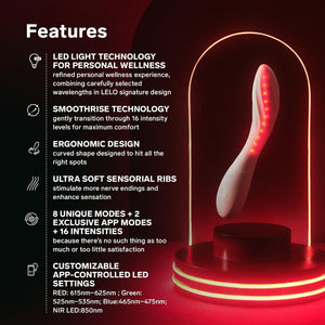 LELO MONA™ Spectra Red Light Therapy Intimate Wellness Massager - Lifestyle 2