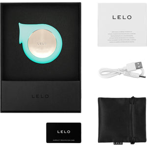 LELO Sila Waterproof Rechargeable Pleasure Air Clitoral Stimulator - Aqua