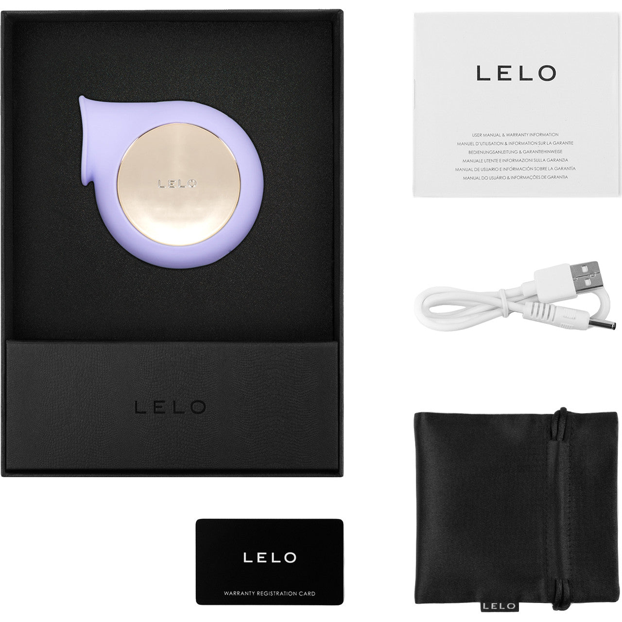 LELO Sila Waterproof Rechargeable Pleasure Air Clitoral Stimulator - Lilac