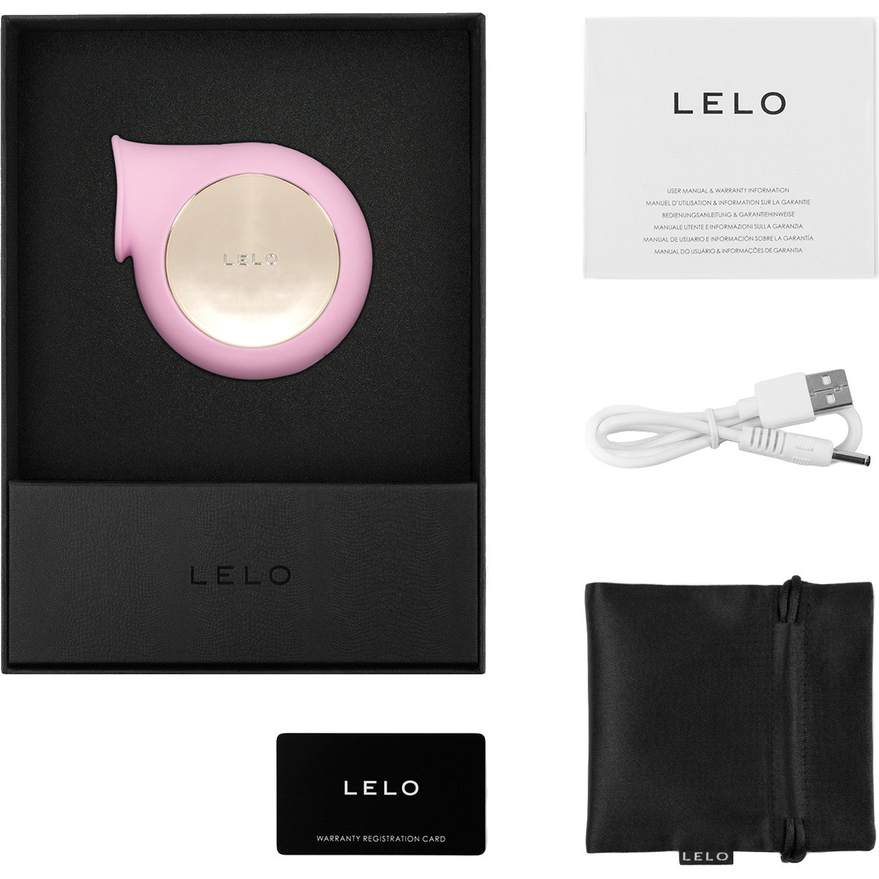 LELO Sila Waterproof Rechargeable Pleasure Air Clitoral Stimulator - Pink