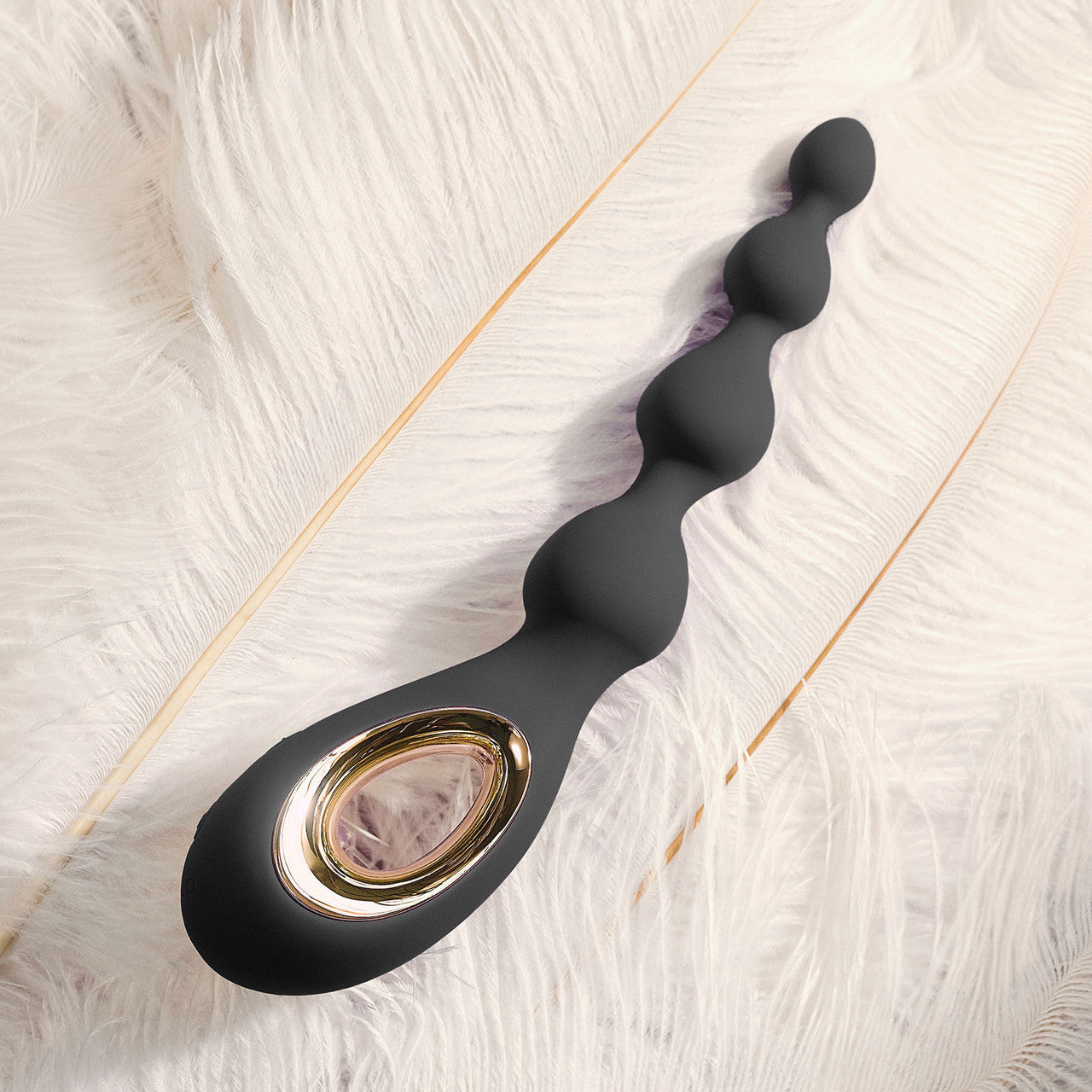 LELO SORAYA Beads Silicone Waterproof Rechargeable Anal Massager - Black