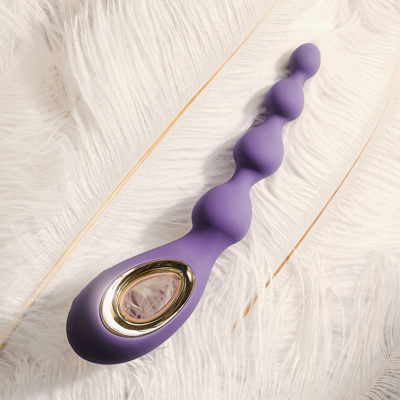 LELO SORAYA Beads Silicone Waterproof Rechargeable Anal Massager - Violet Dusk