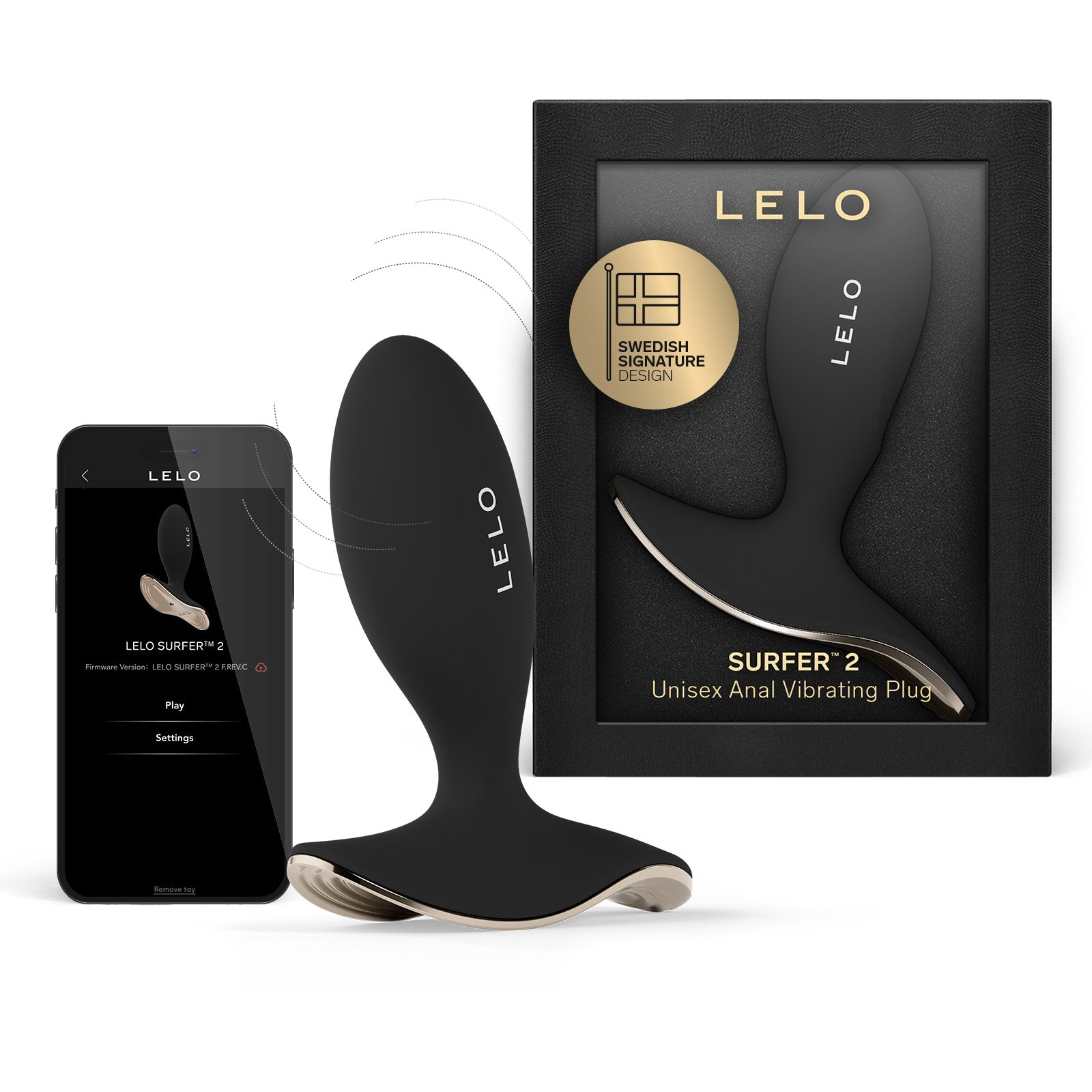 LELO SURFER 2 Premium App-Connected Unisex Vibrating Anal Plug LELO SURFER 2 Premium App-Connected Unisex Vibrating Anal Plug