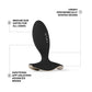 LELO SURFER™ 2 Premium App-Connected Unisex Vibrating Anal Plug - Black