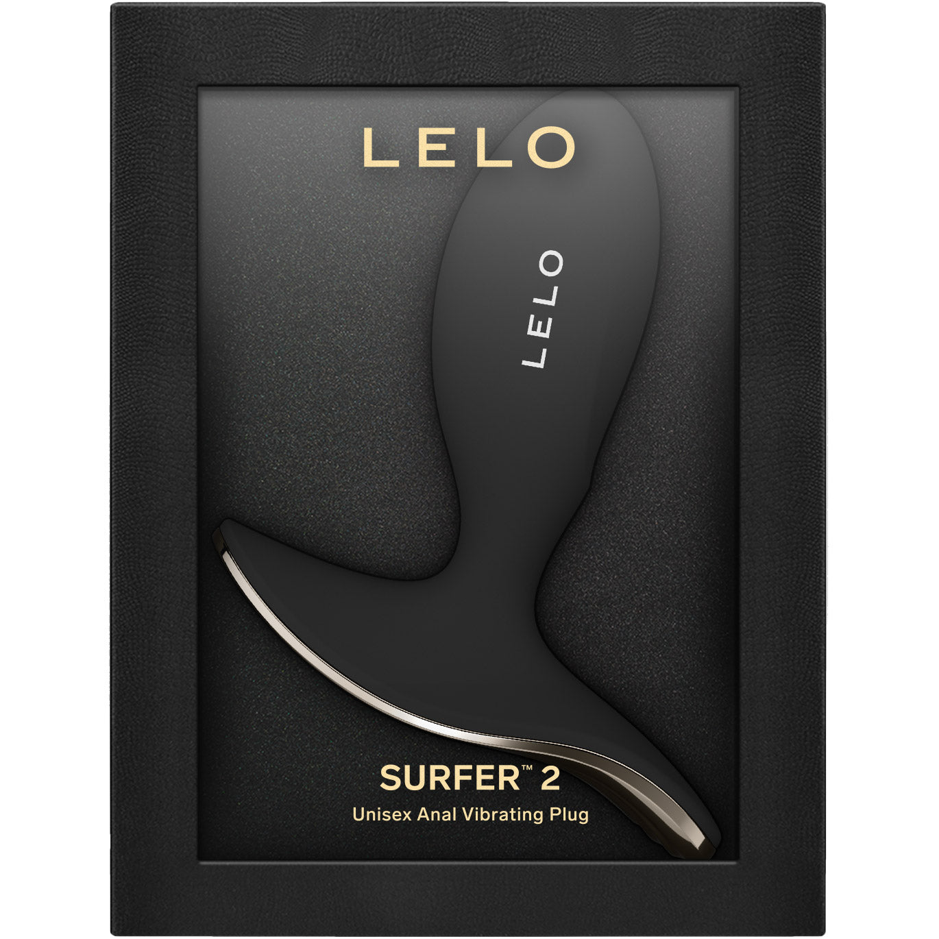 LELO SURFER™ 2 Premium App-Connected Unisex Vibrating Anal Plug - Black