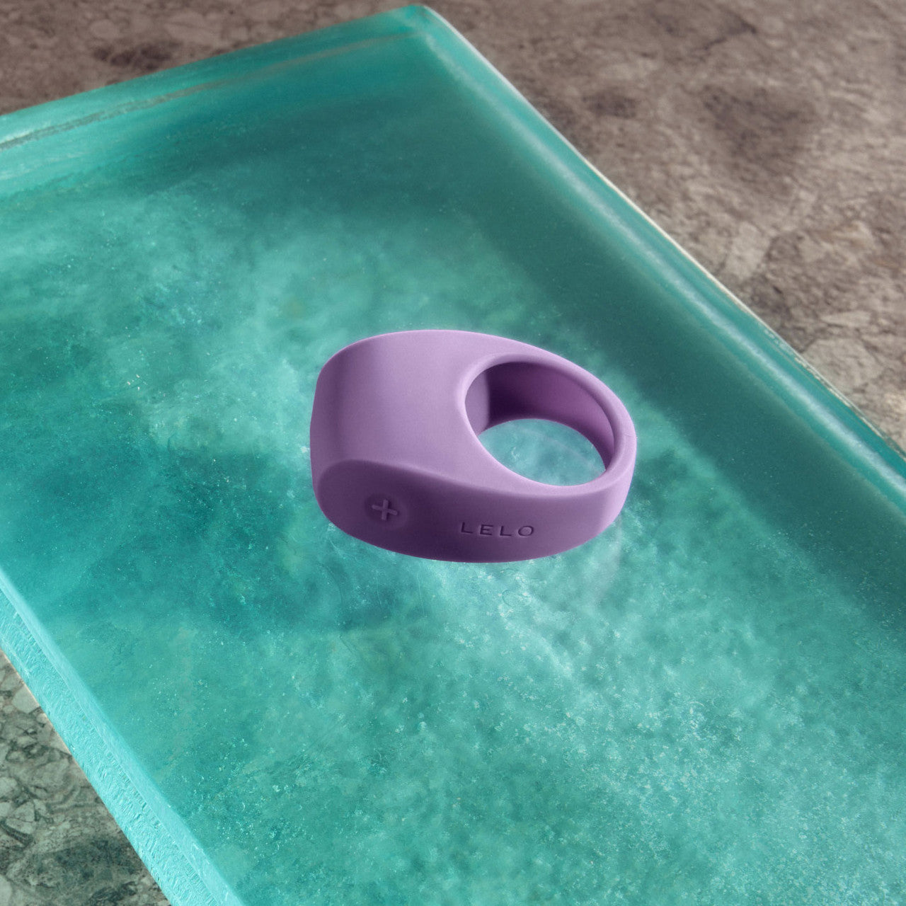 LELO TOR 3 Silicone Waterproof Rechargeable App Enabled Vibrating Cock Ring - Violet Dust