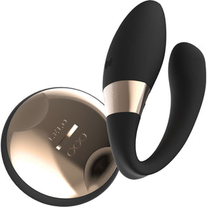 LELO TIANI Duo Rechargeable Silicone Waterproof Couples Vibrator With Remote - Black