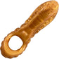 Deep Fantasies Leviathan Platinum Silicone Penis Sheath - Large, Gold