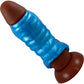 Deep Fantasies Leviathan Platinum Silicone Penis Sheath - Small, Blue