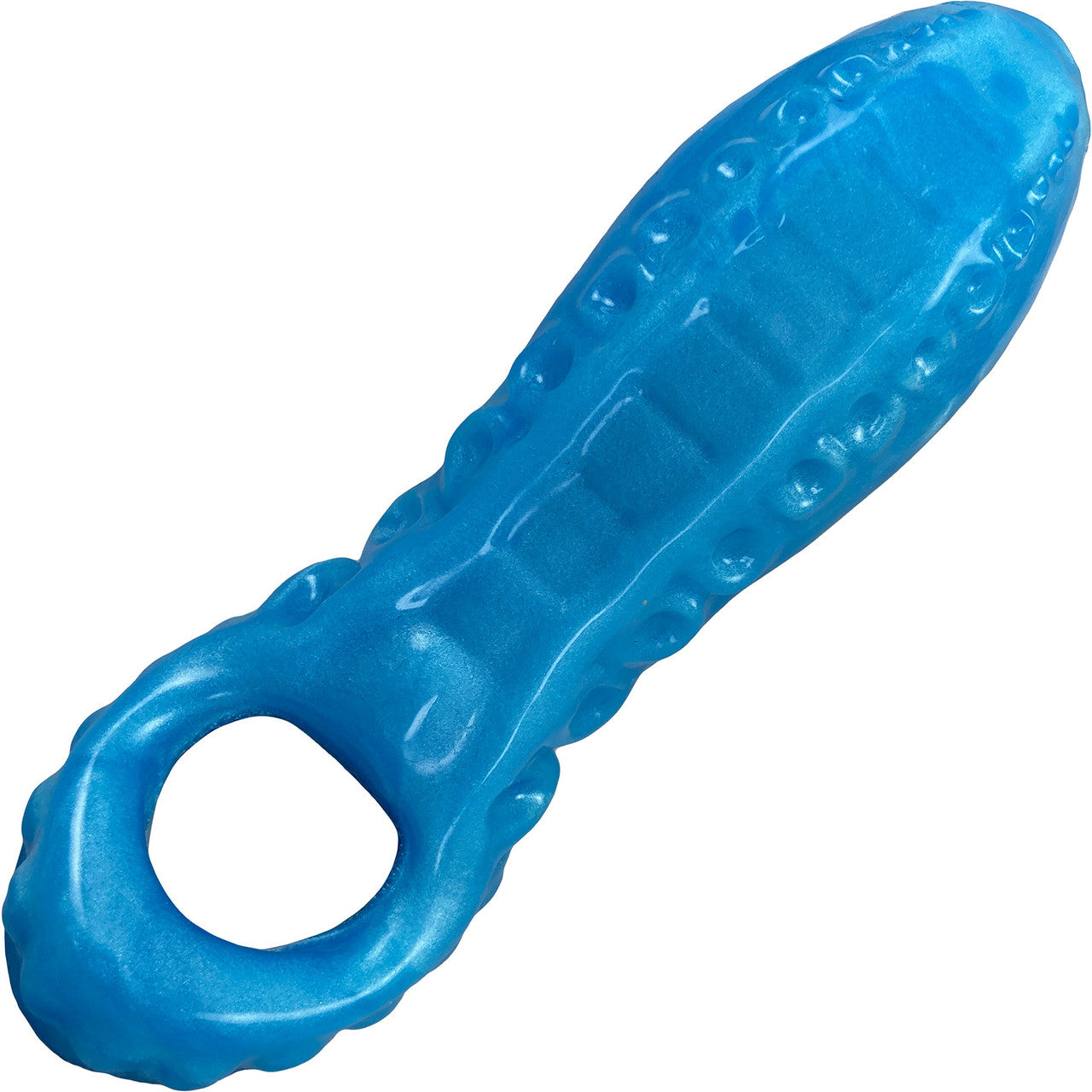 Deep Fantasies Leviathan Platinum Silicone Penis Sheath - Small, Blue