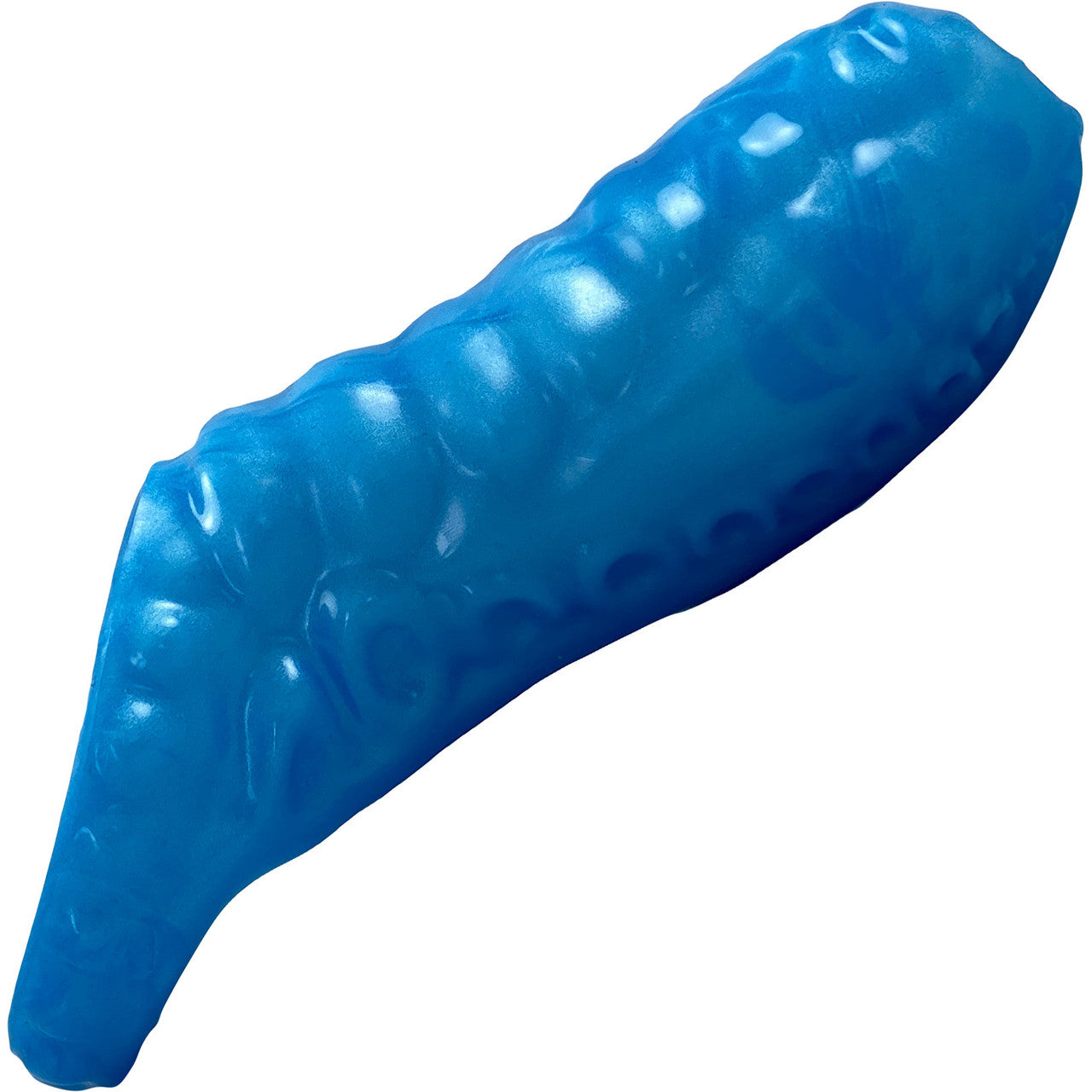 Deep Fantasies Leviathan Platinum Silicone Penis Sheath - Small, Blue