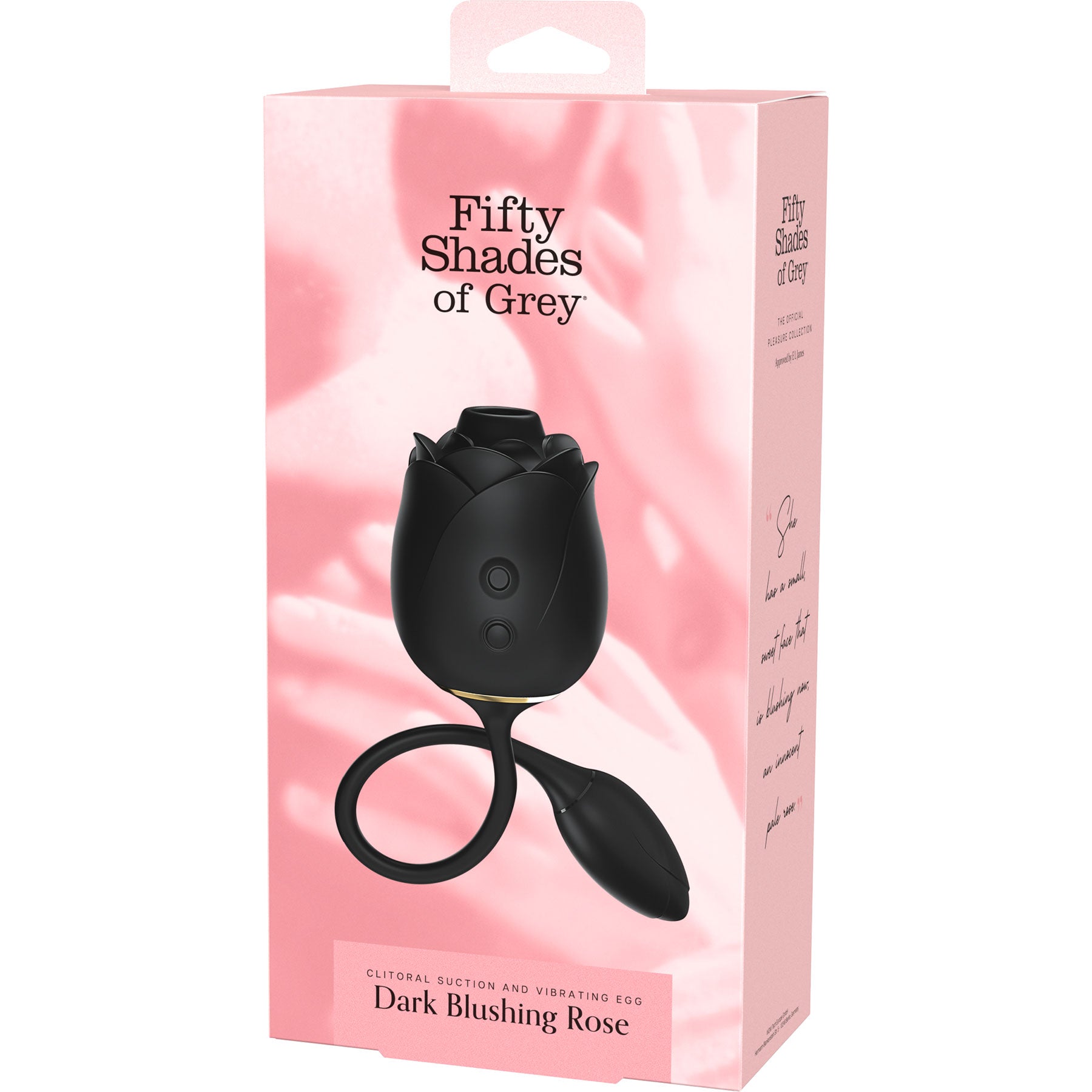 Fifty Shades Of Grey Dark Blushing Rose Clitoral Suction Stimulator And Vibrating Egg