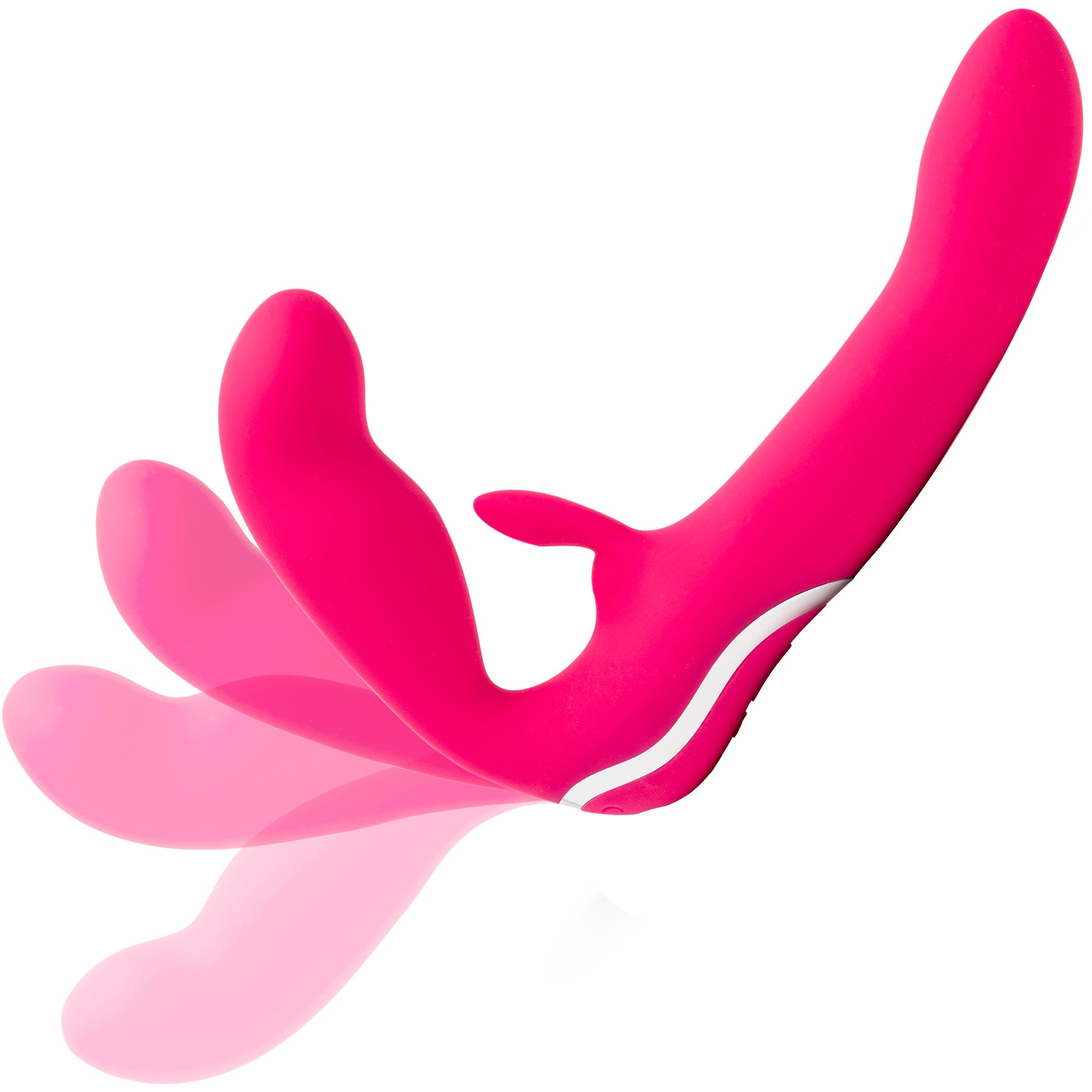 Strapless Strap-On Silicone Rabbit Vibrator By Happy Rabbit®