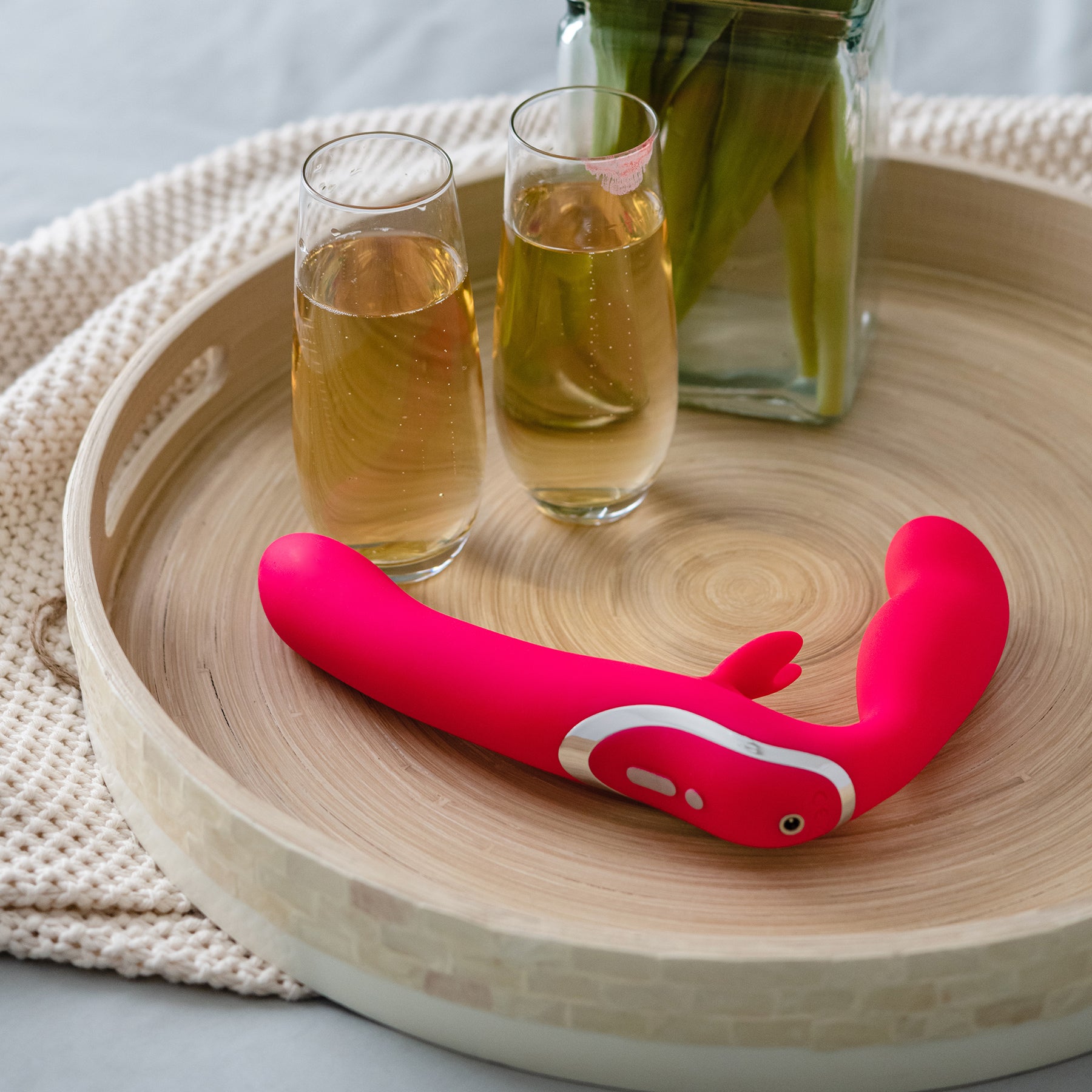 Strapless Strap-On Silicone Rabbit Vibrator By Happy Rabbit®