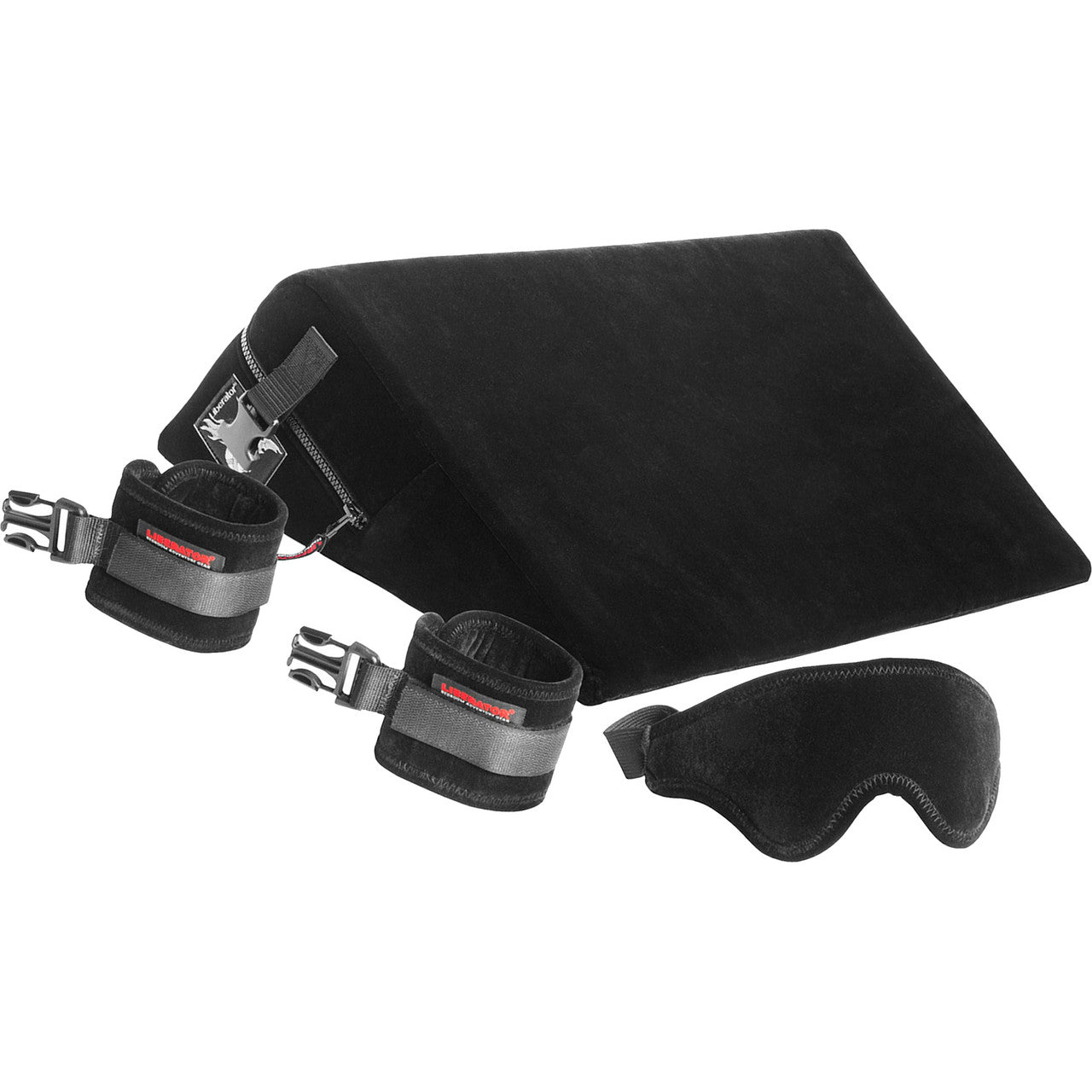 Liberator Black Label Wedge With Wrist Cuffs, Blindfold & Tethers