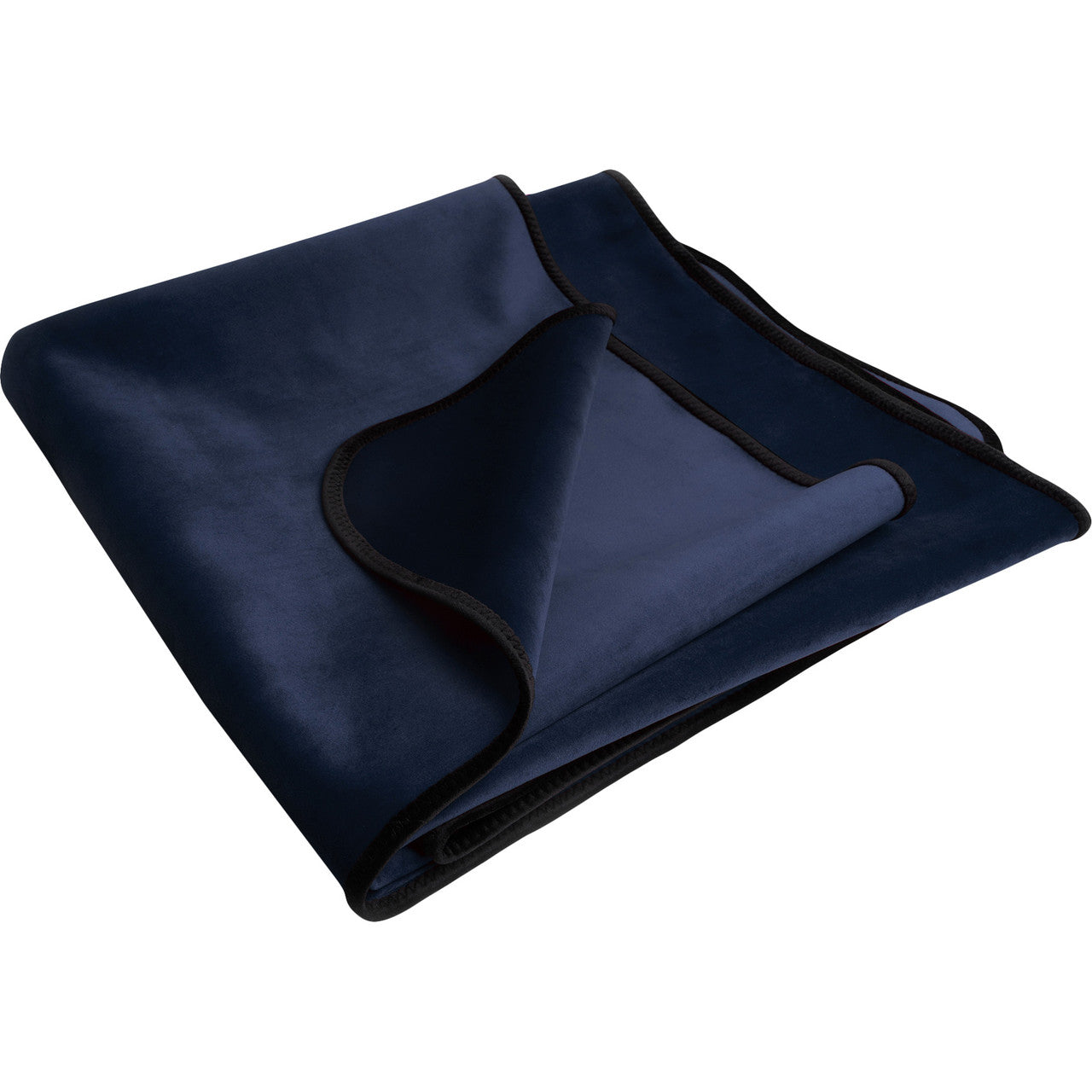 Fascinator Travel Throw Moisture-Proof Sensual Blanket - Microvelvet Royal Blue 53" x 36"