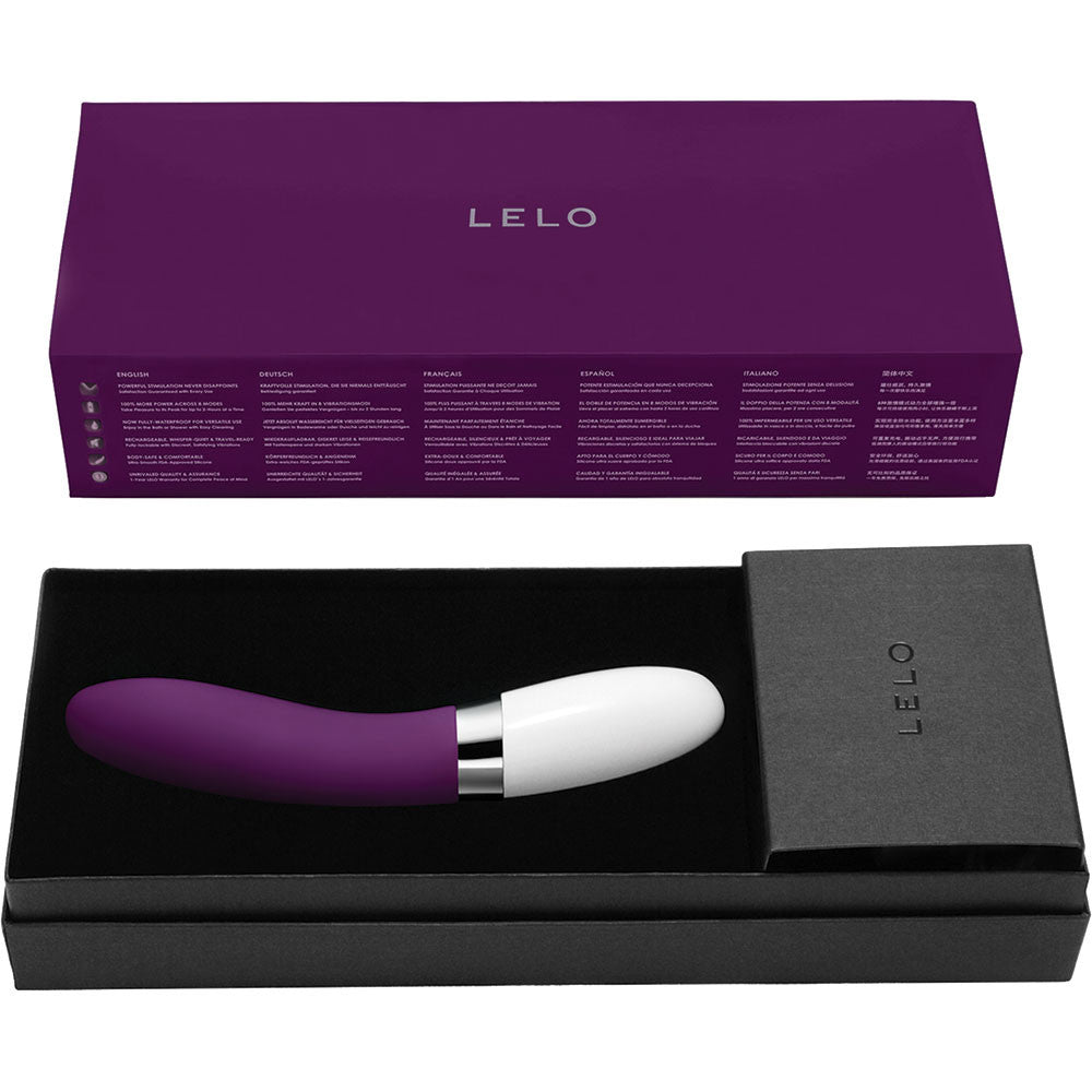 LELO LIV 2 Waterproof Rechargeable G-Spot Silicone Vibrator - Plum