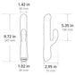 Lovense Velvo App Enabled Silicone Rolling Bead G-Spot & Clit Rabbit Vibrator