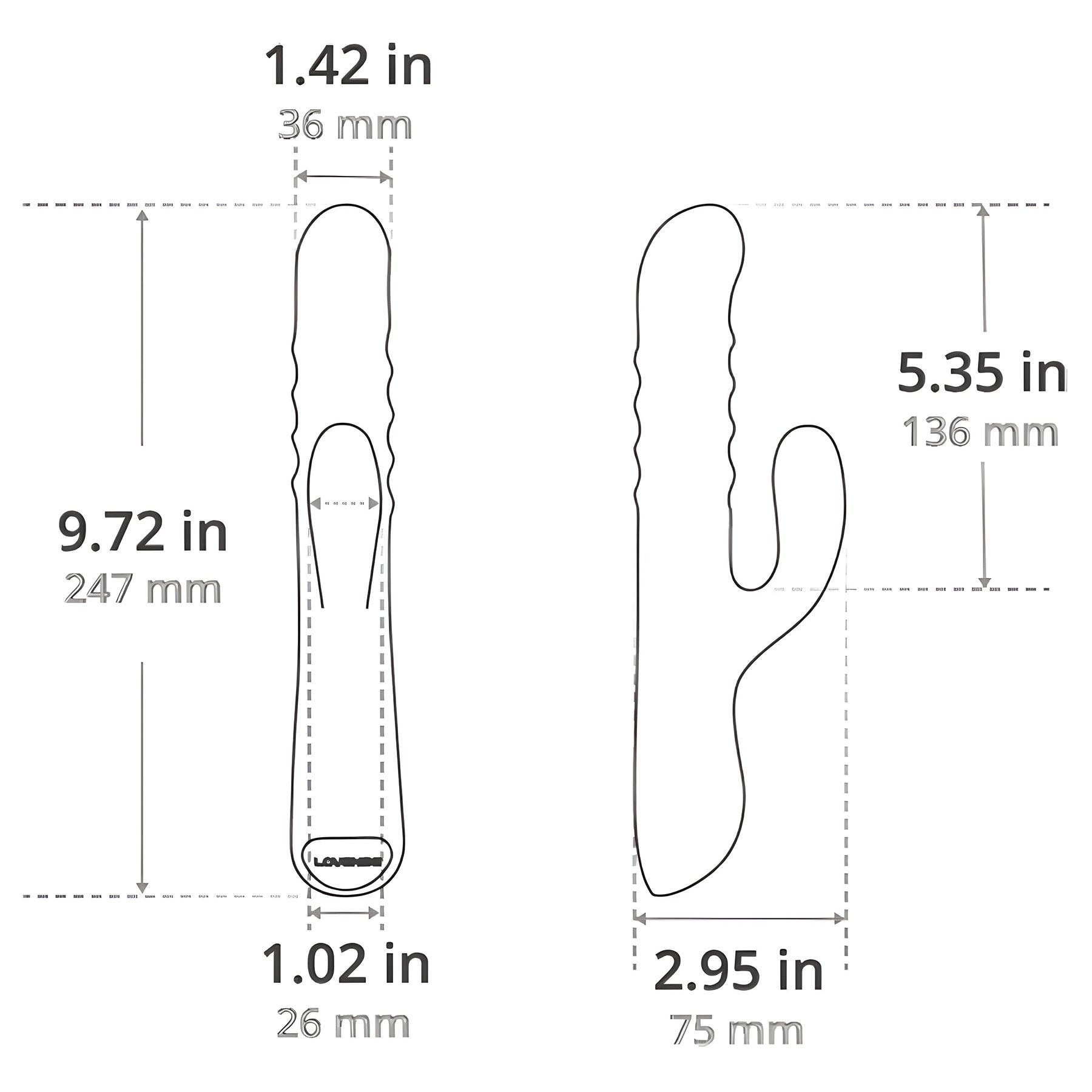 Lovense Velvo App Enabled Silicone Rolling Bead G-Spot & Clit Rabbit Vibrator