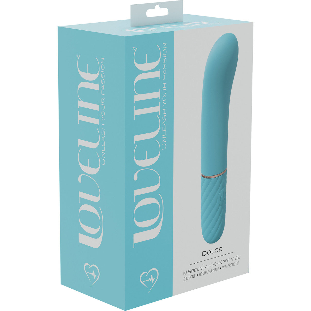 Loveline Dolce Rechargeable Waterproof Silicone Mini G-Spot Vibrator - Blue