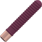 Loveline Poise Rechargeable Waterproof Silicone Textured Vibrator - Burgundy