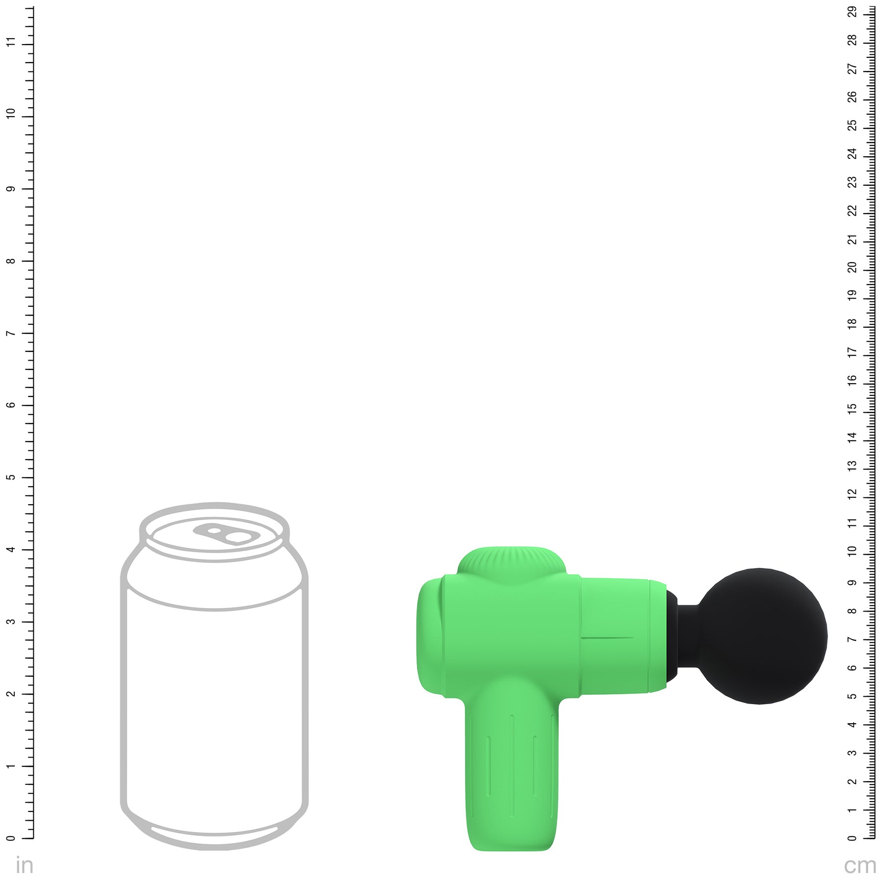 Loveline MicroBoost 10 Function Vibrating Waterproof Silicone Massager - Green