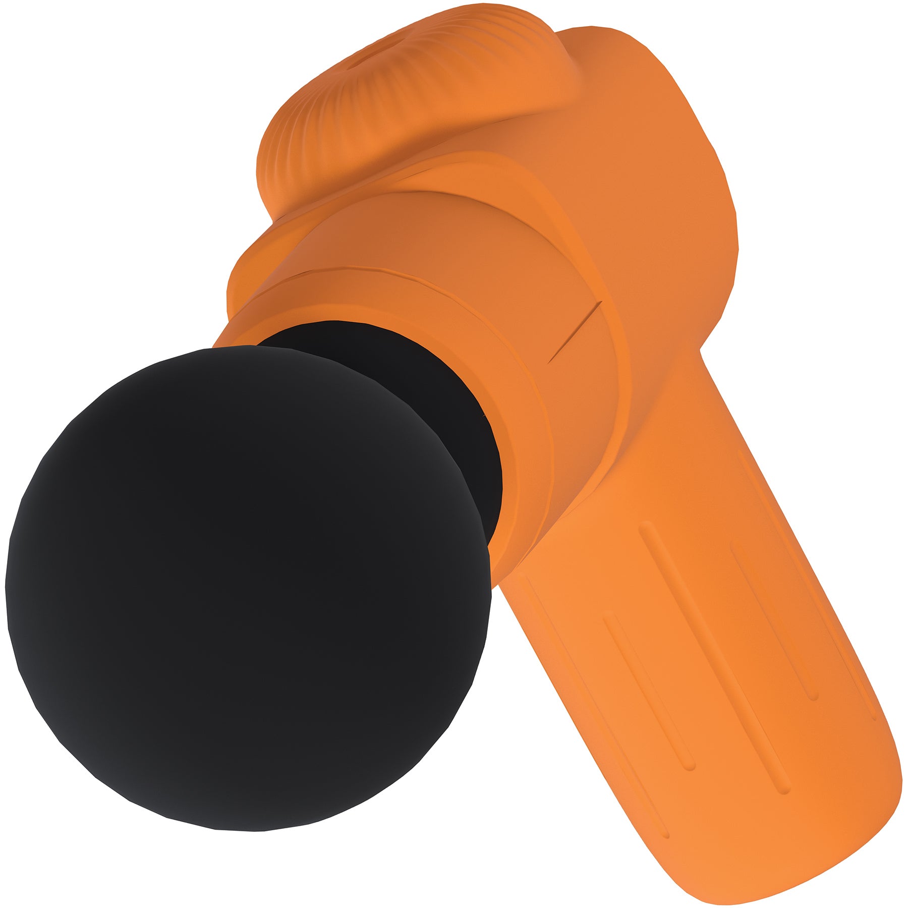 Loveline MicroBoost 10 Function Vibrating Waterproof Silicone Massager - Orange