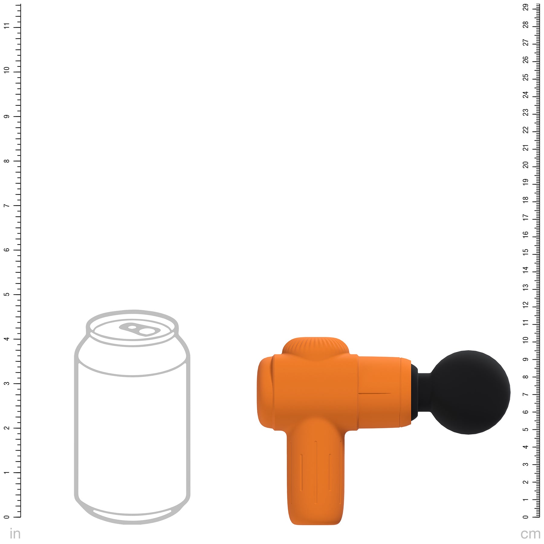 Loveline MicroBoost 10 Function Vibrating Waterproof Silicone Massager - Orange
