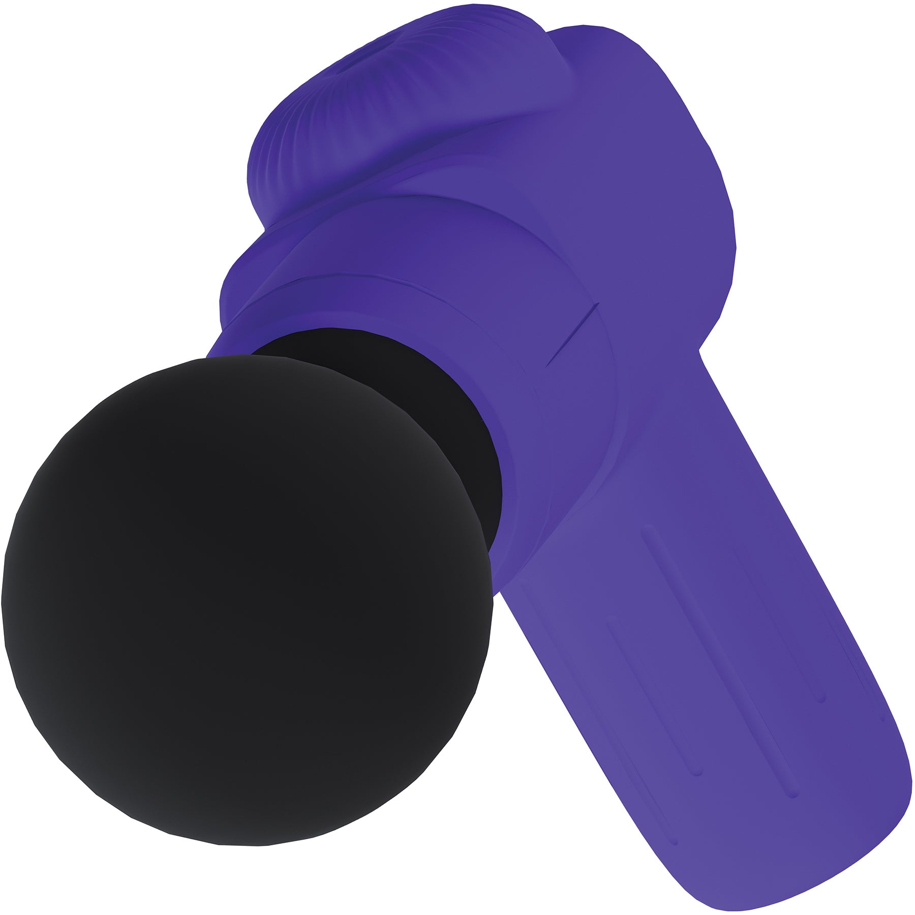 Loveline MicroBoost 10 Function Vibrating Waterproof Silicone Massager - Purple
