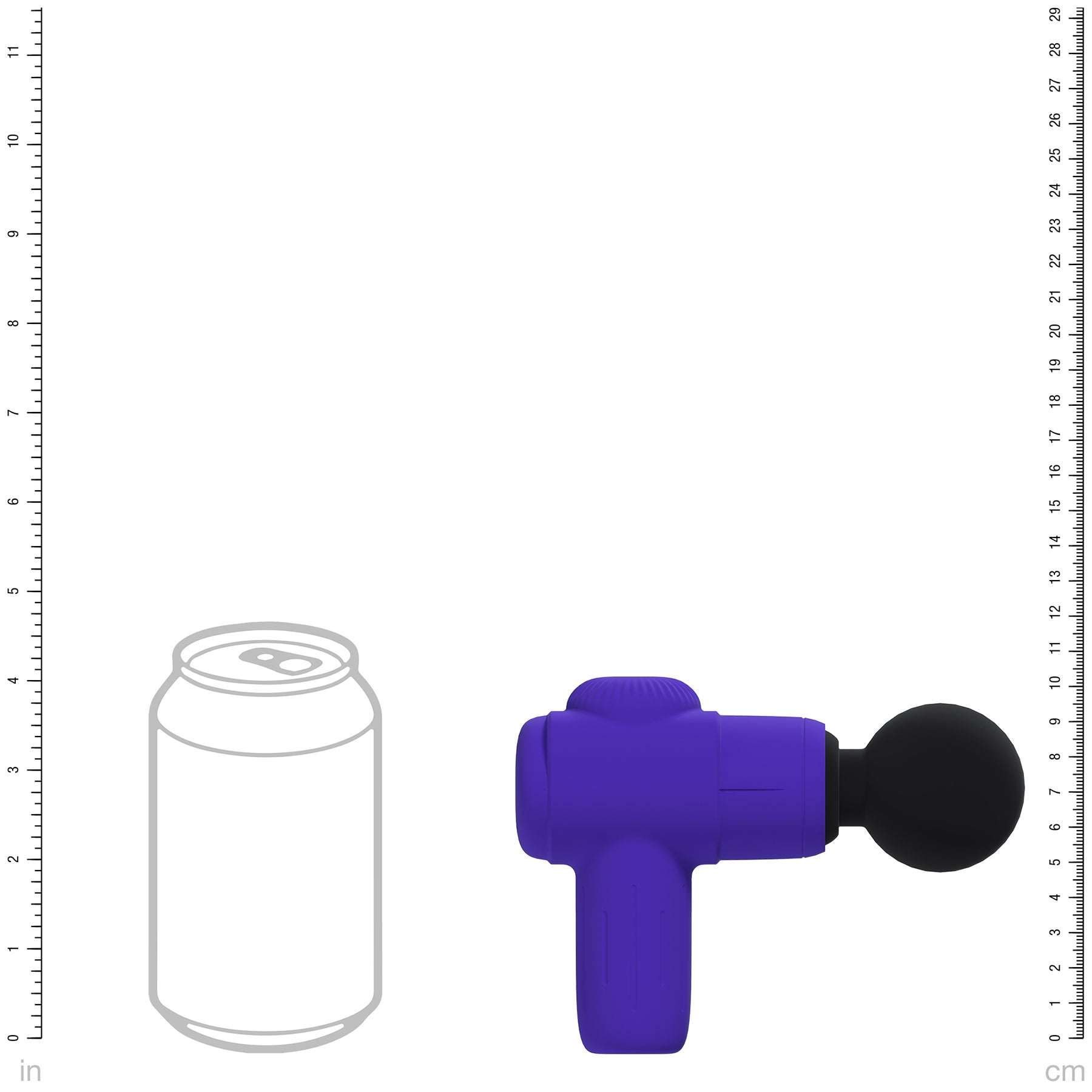 Loveline MicroBoost 10 Function Vibrating Waterproof Silicone Massager - Purple