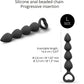 Bing Bang Silicone Anal Beads By Love To Love - Large, Black Onyx