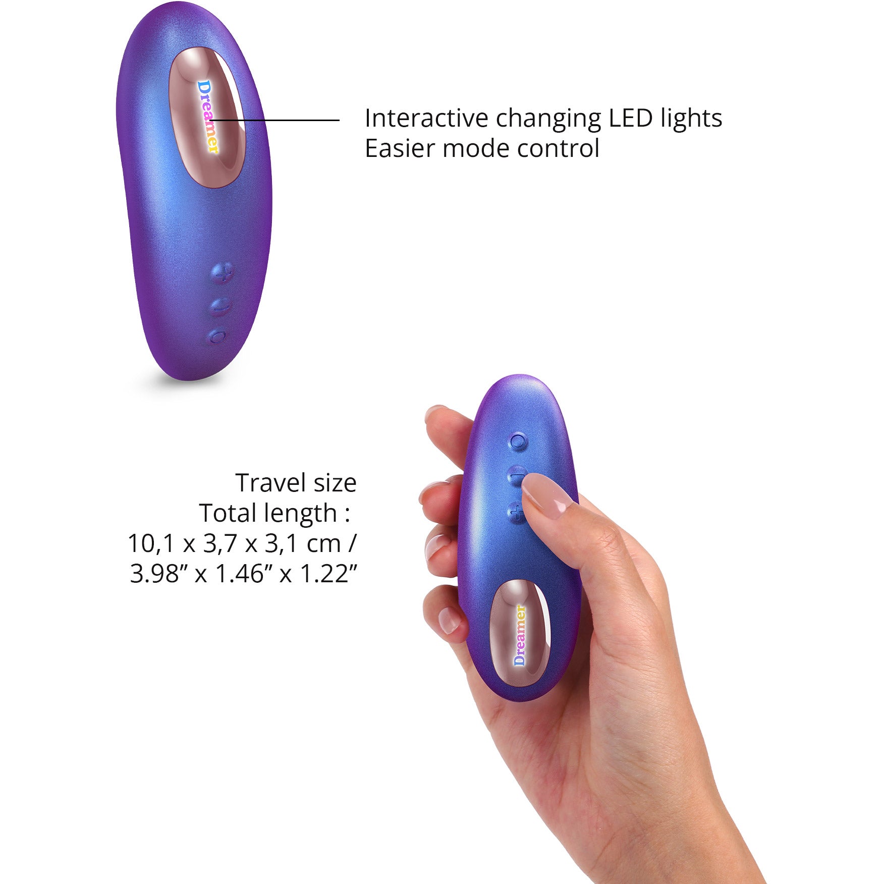 Dreamer Rechargeable Silicone Clitoral Flapping Stimulator By Love To Love - Iridescent Night