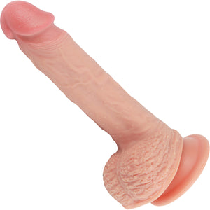 Imrik Medium 6" Realistic Dual Density Silicone Dildo With Suction Cup & Balls By Pleasure Engine