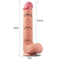 Sigmar XL 9.5" Realistic Dual Density Silicone Dildo With Suction Cup & Balls By Pleasure Engine