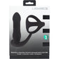 LEVELZ Vibrating & Thrusting Silicone Prostate Massager With Tri O Cock Ring