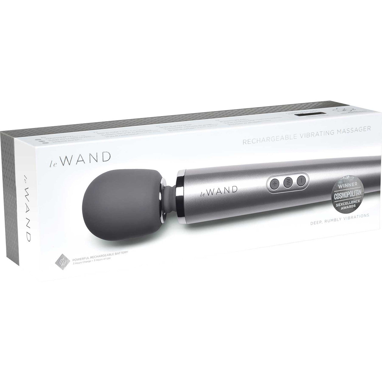 Le Wand Rechargeable Vibrating Body Massager - Grey