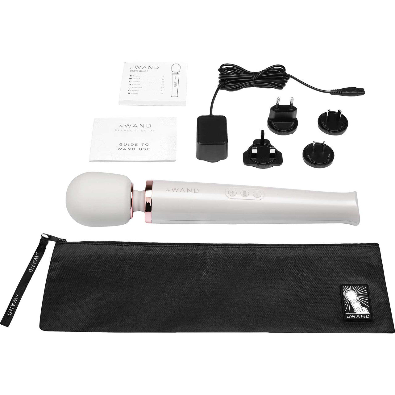 Le Wand Rechargeable Vibrating Body Massager - Pearl White