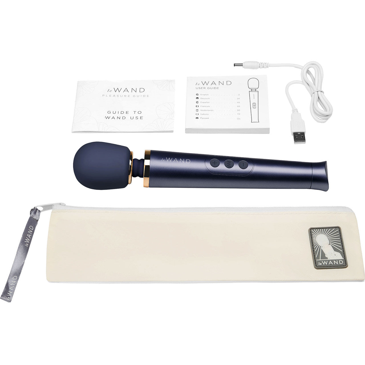 Le Wand Petite Rechargeable Vibrating Body Massager - Navy