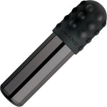 Le Wand Bullet Waterproof Vibrator With Textured Silicone Sleeve & Ring - Black