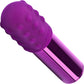 Le Wand Bullet Waterproof Vibrator With Textured Silicone Sleeve & Ring - Cherry Purple