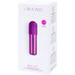 Le Wand Bullet Waterproof Vibrator With Textured Silicone Sleeve & Ring - Cherry Purple