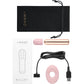 Le Wand Bullet Waterproof Vibrator With Textured Silicone Sleeve & Ring - Rose Gold