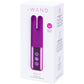 Le Wand Deux Rechargeable Dual Tipped Vibrator - Cherry Purple